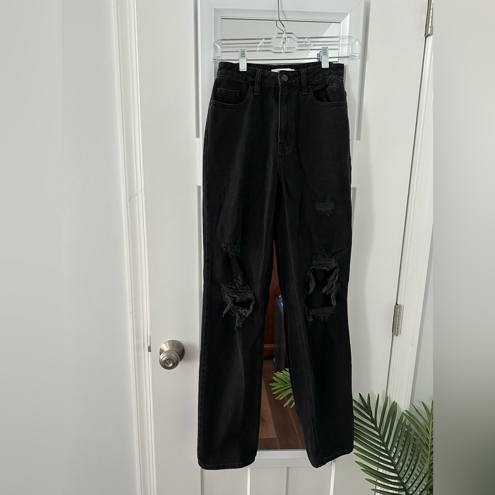 Pacsun Distressed Wide Leg Jeans